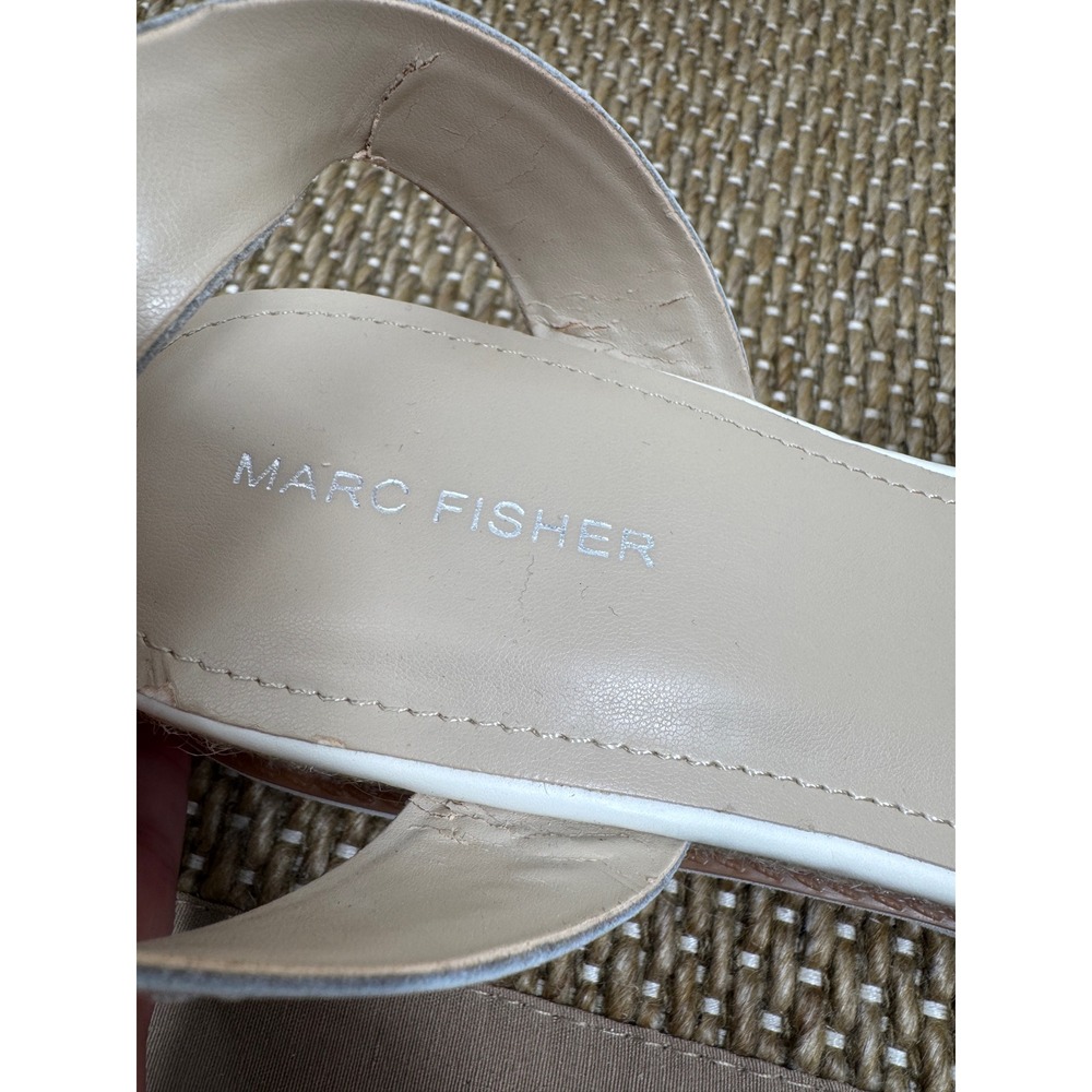 Marc Fisher Espadrille Platform Sandal — Size 10 — White - Picture 6 of 8